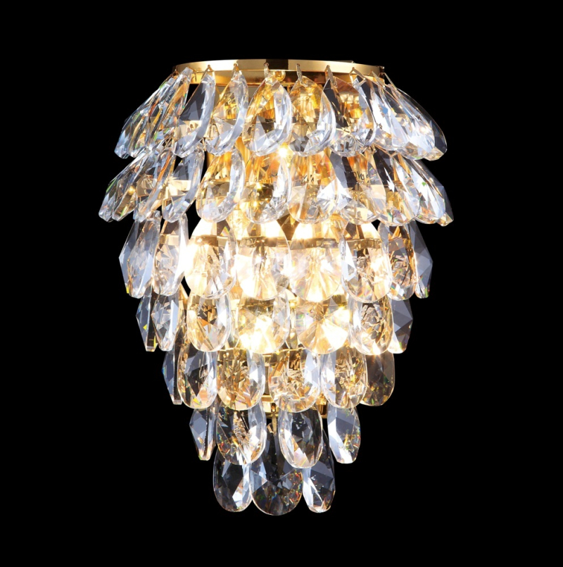 Бра Crystal Lux Charme CHARME AP3 GOLD/TRANSPARENT