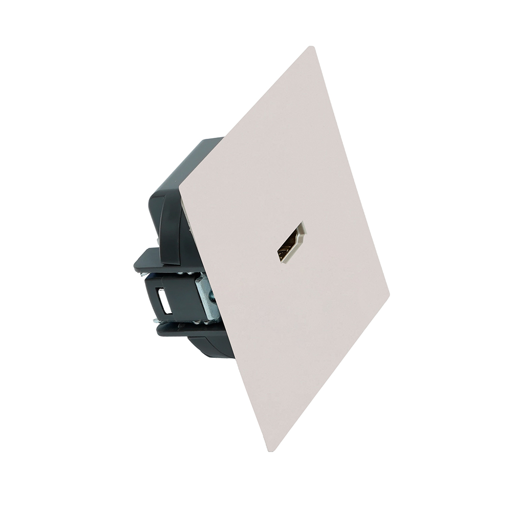 Розетка HDMI 2.0 Type A Stekker Мия RST00-3118-08 пудровый жемчуг 50829