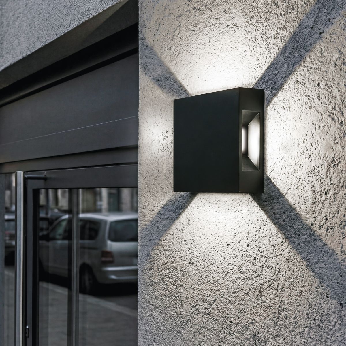 Уличный настенный светильник Uniel ULU-P33D-4W/4000K IP65 BLACK UL-00013621