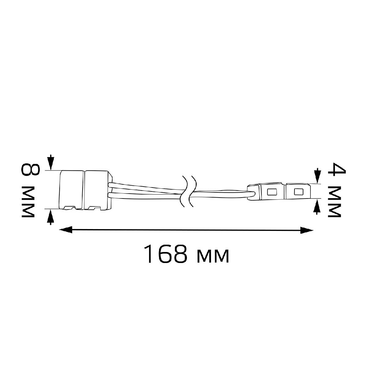 Коннектор гибкий для светодиодной ленты 5050 и 2835/120SMD Gauss (3 шт) 251204000