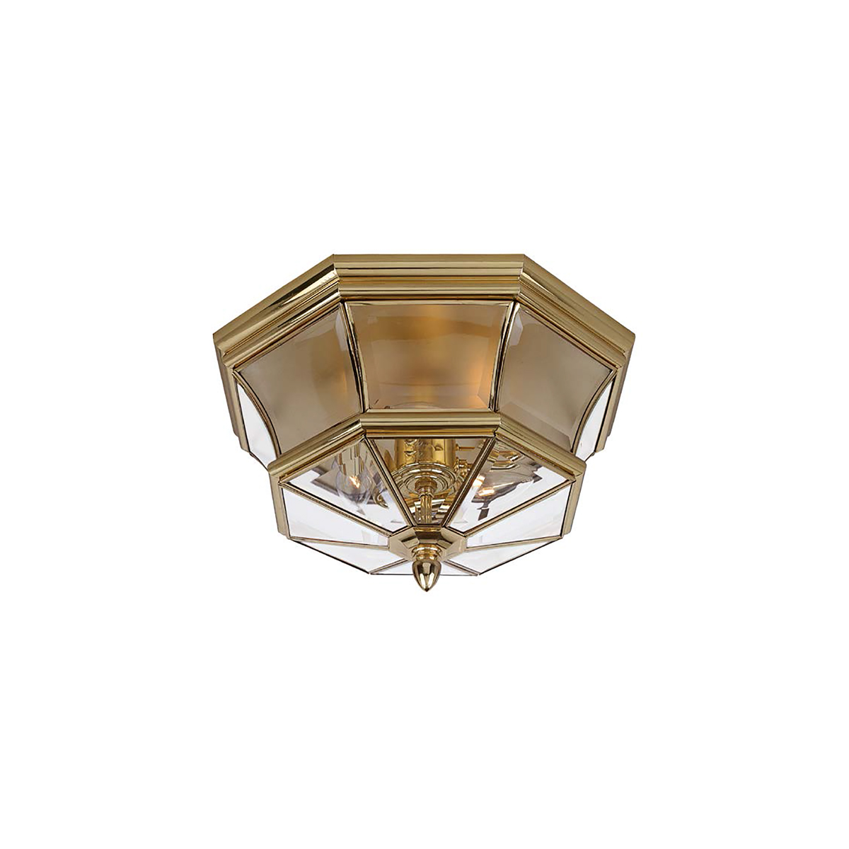 Уличный потолочный светильник Quoizel QZ-NEWBURY-F-PB