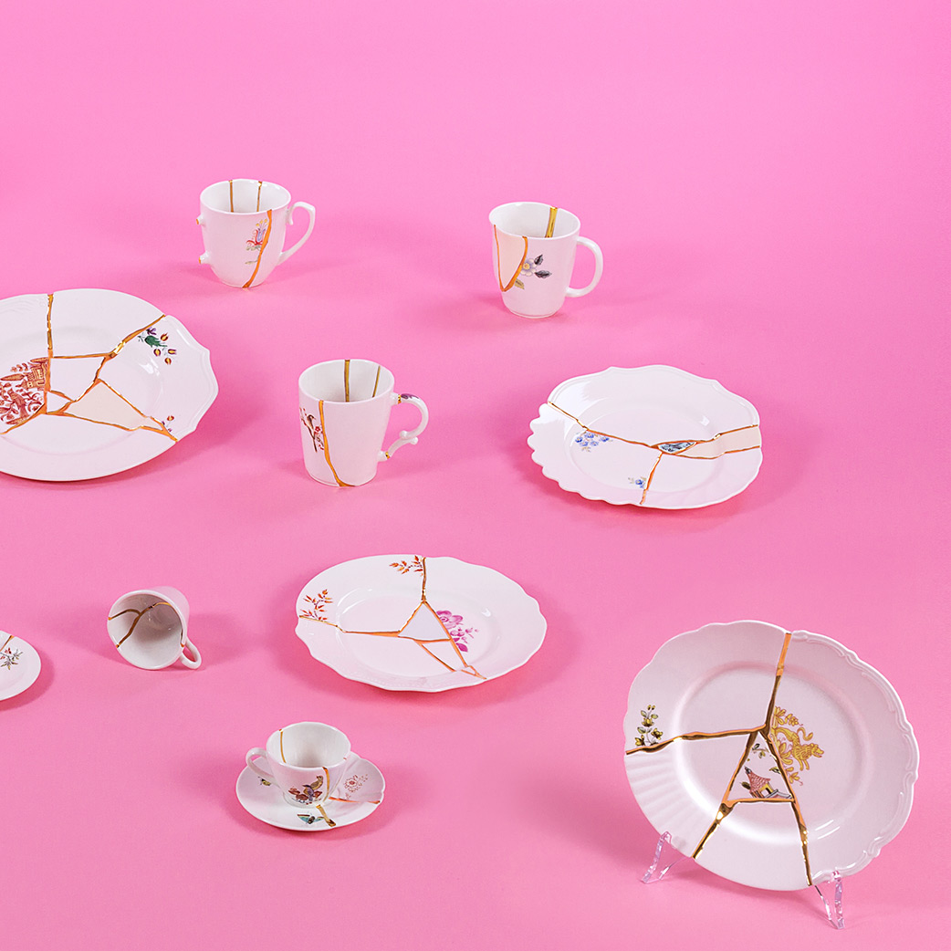 Десертная тарелка Seletti Kintsugi 09603