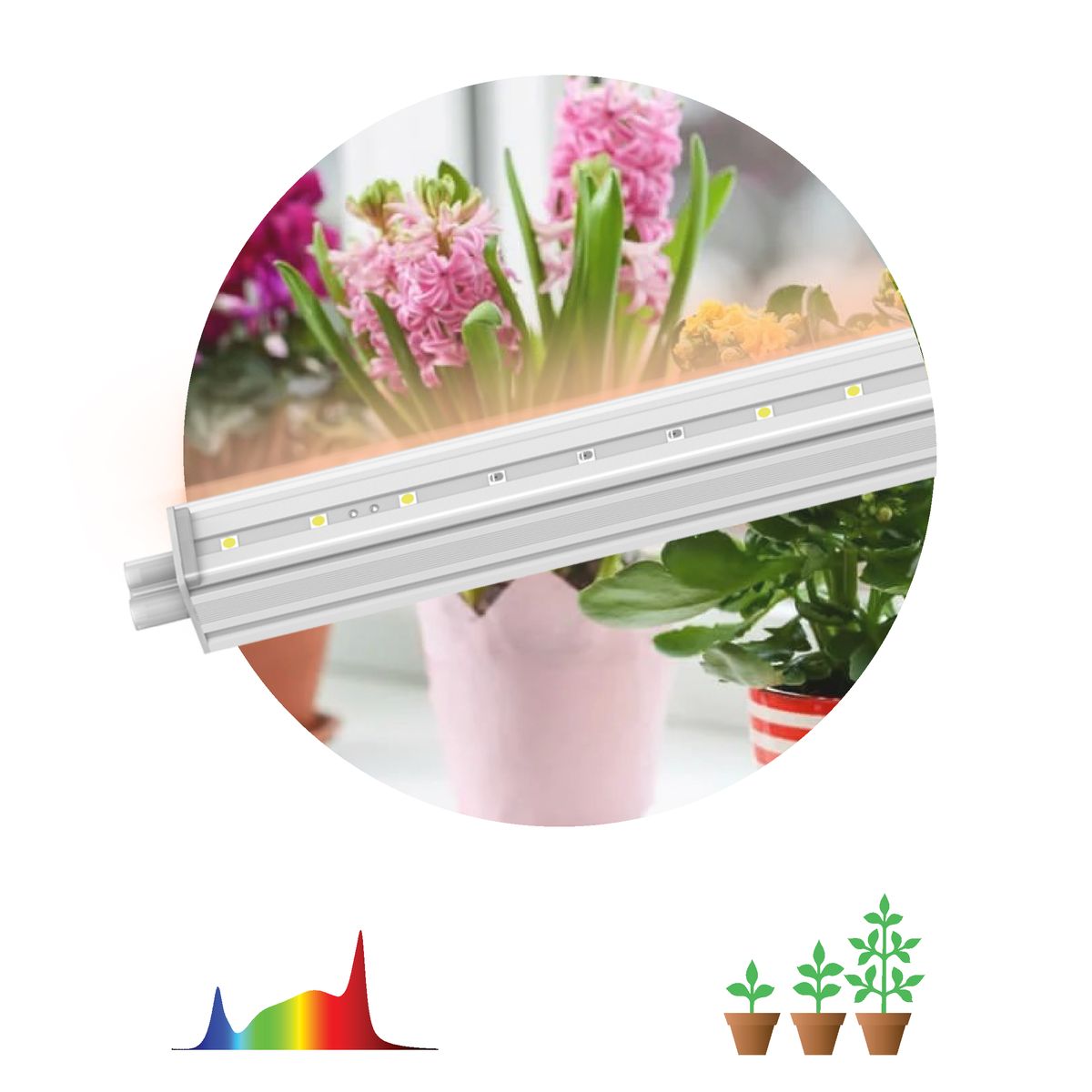 Светильник для растений ЭРА FITO-9W-T5-Ra90 Б0049311