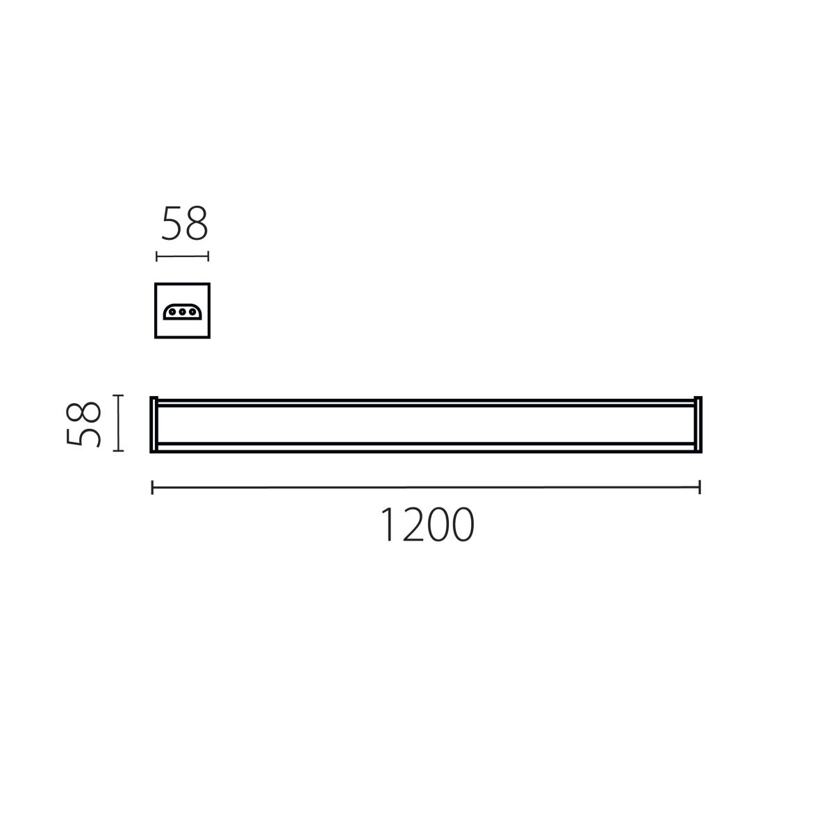 Линейный светильник Lightstar Trito 456507