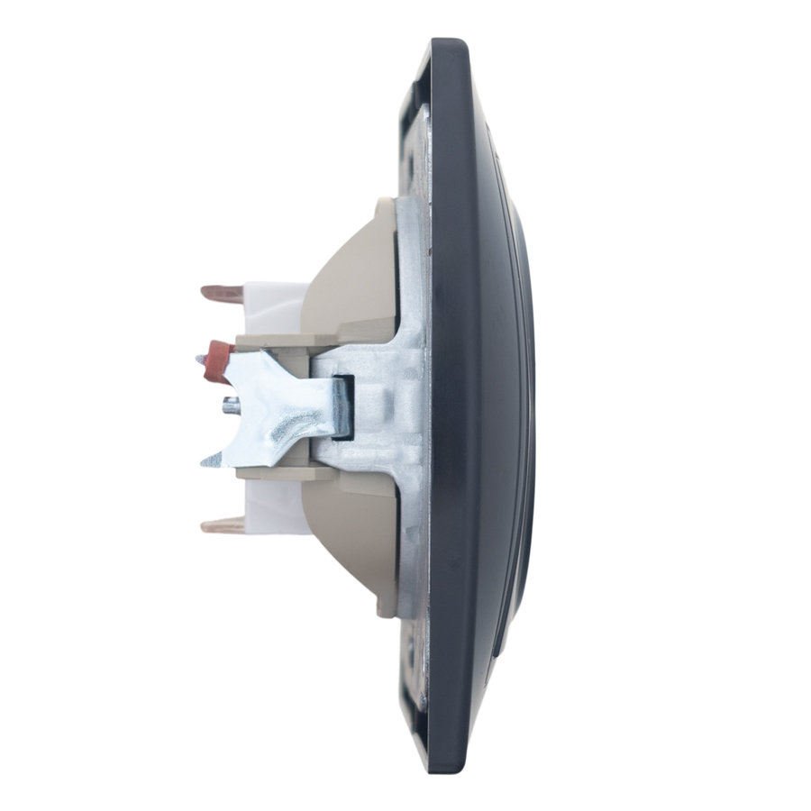 Розетка двойная компьютерная RJ45 скрытой установки IP20, черная 