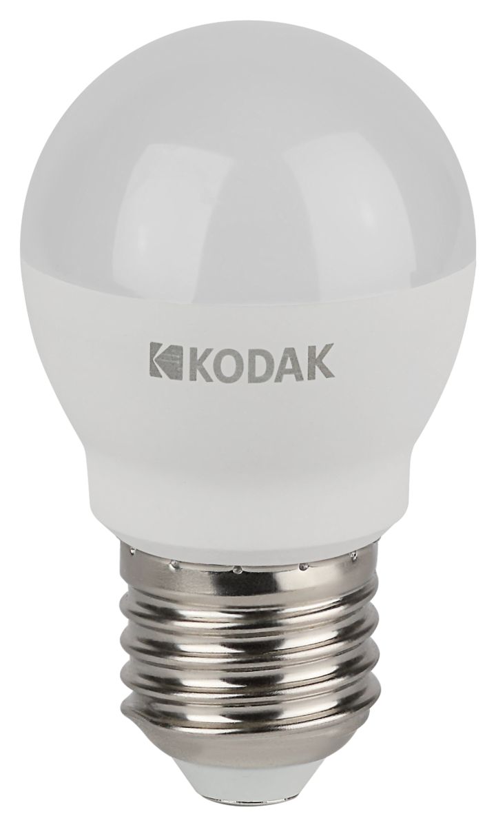 Лампа светодиодная Kodak LED P45-11W-840-E27 K 11Вт шар нейтральный белый свет Е27 Б0057621