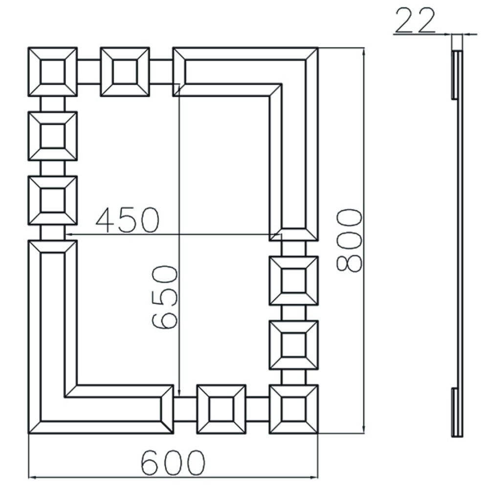 Зеркало Garda Decor 50SX-6488