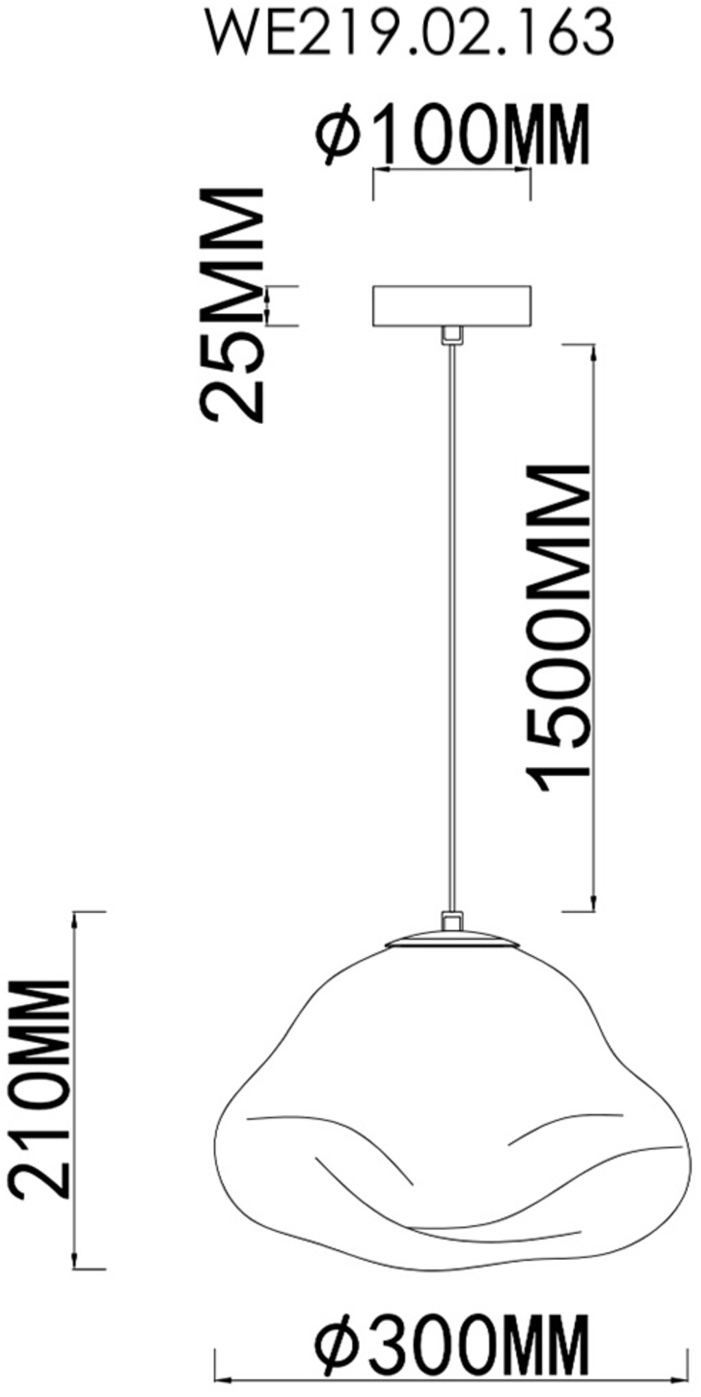 Подвесной светильник Wertmark Isola WE219.02.163