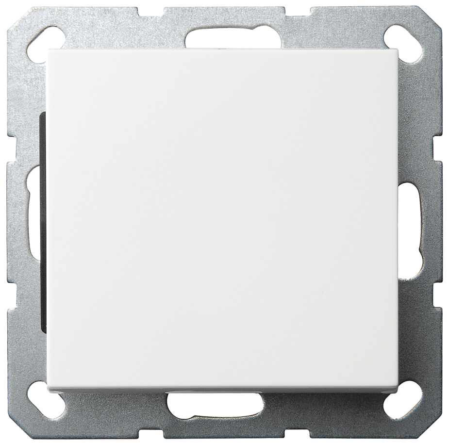 Накладка-заглушка Jasmart белый глянцевый в комплекте с суппортом G8001W