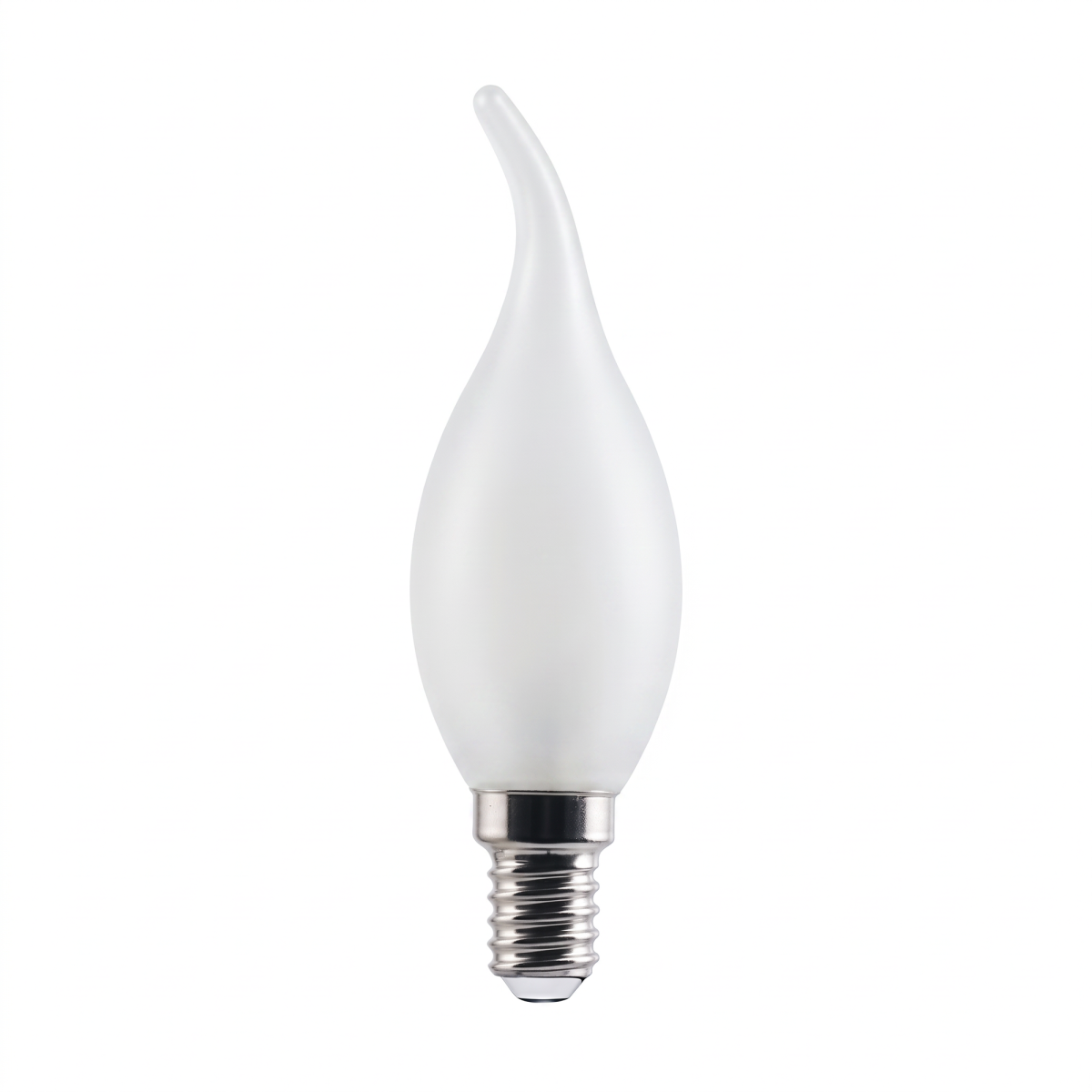 Светодиодная филаментная лампа Voltega Ультра Филамент Свеча на ветру матовая 7Вт 3000K E14 диммируемая 3173