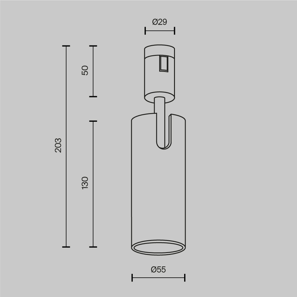Трековый магнитный светильник Maytoni Technical Focus Led Flarity TR144-1-12W4K-W-PT
