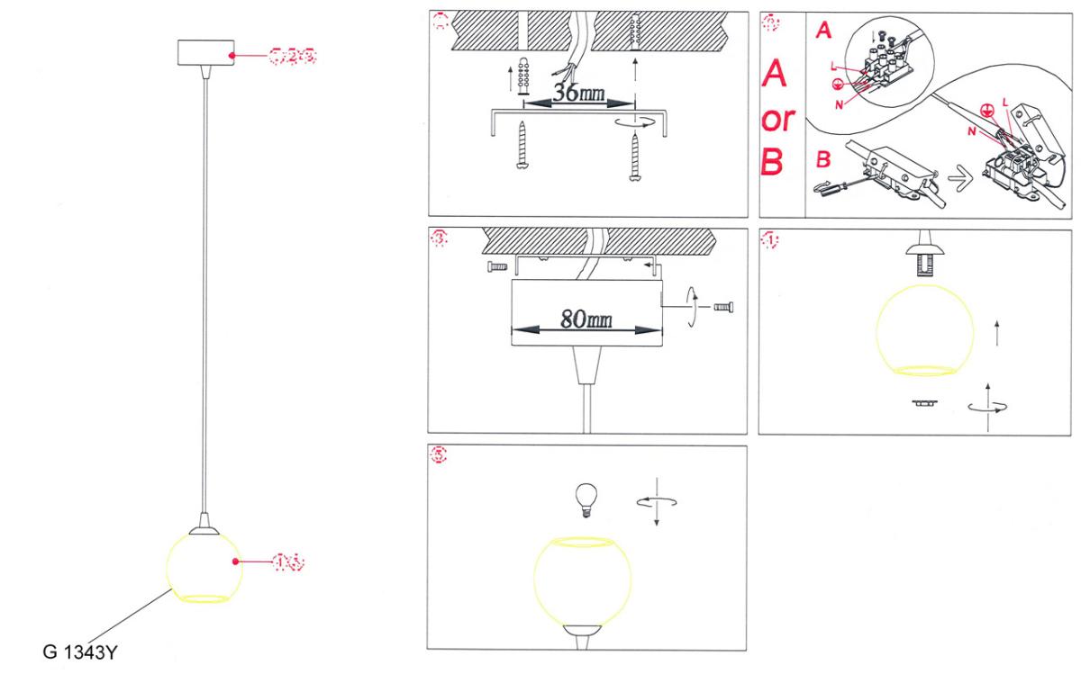 Подвесной светильник Odeon Light Eruca 1343/Y
