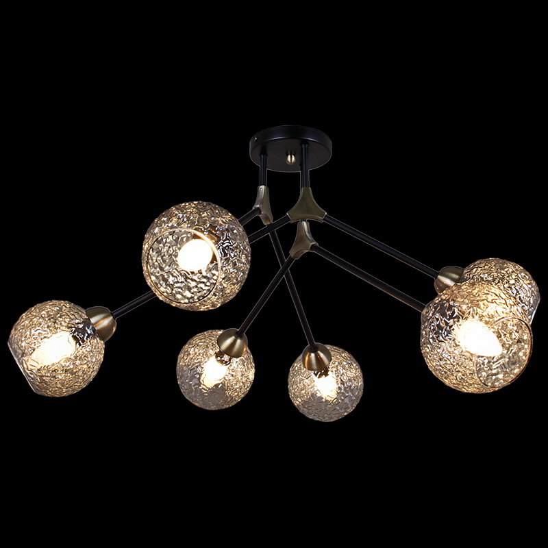 Люстра на штанге Illumico IL0264-6CSQ-79 BK AB УЦ