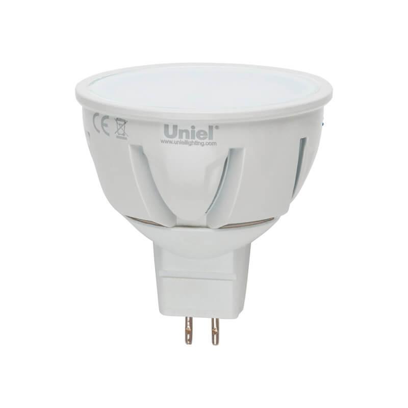 Лампа светодиодная (07911) Uniel GU5.3 5W 4500K JCDR матовая LED-JCDR-5W/NW/GU5.3/FR ALP01WH