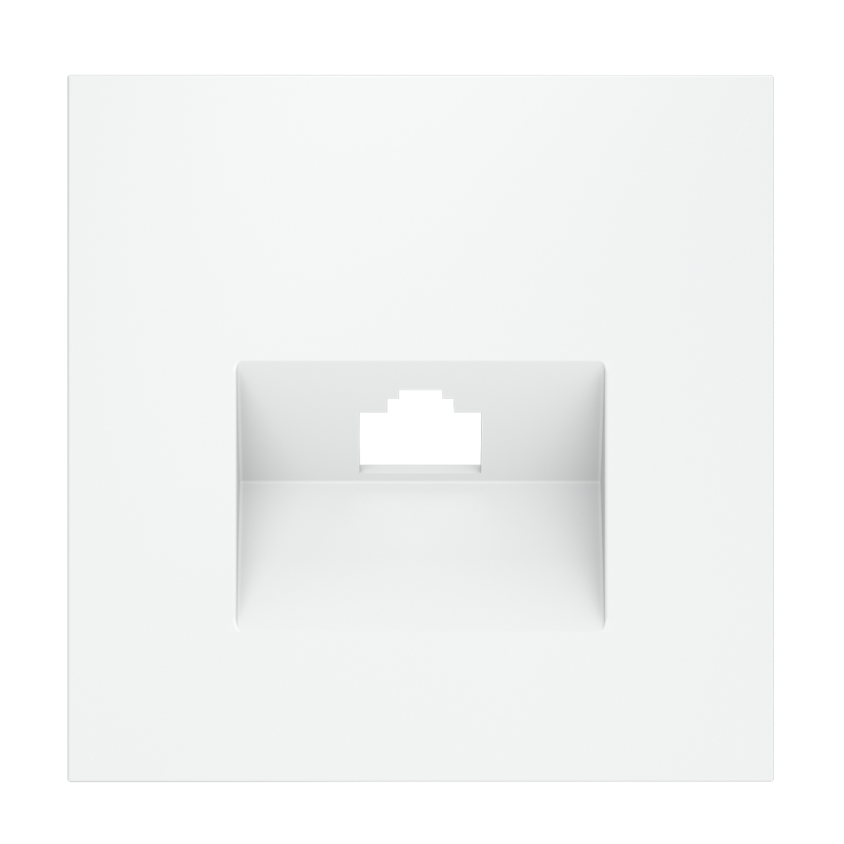 Накладка для розетки компьютерной RJ45 кат.6 Voltum S70 (белый матовый) VLS001302