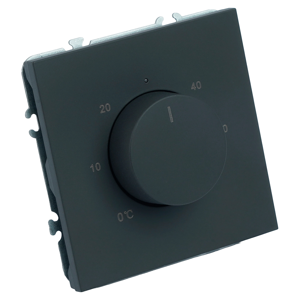 Терморегулятор механический Stekker Эмили RSW00-5120-05  черный уголь, soft touch 50713