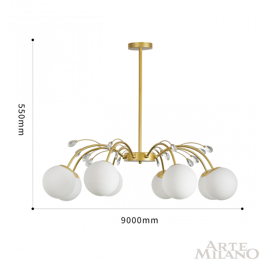 Люстра на штанге Arte Milano Neapolis 273802/8 GD