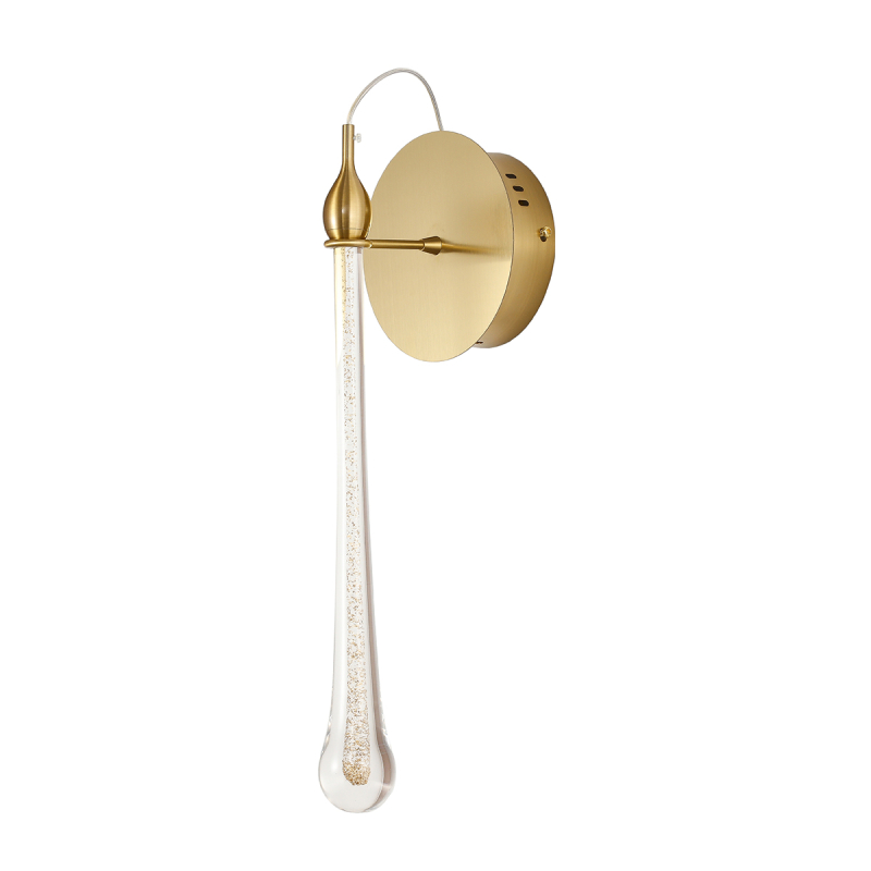 Настенный светильник Delight Collection Teardrop OM8201009-wall gold