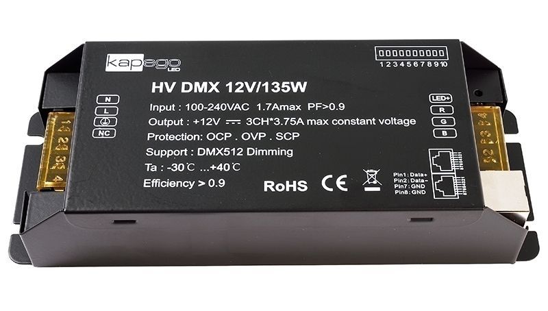 Блок питания Deko-Light HV DMX 135Вт 100-240В IP20 843274