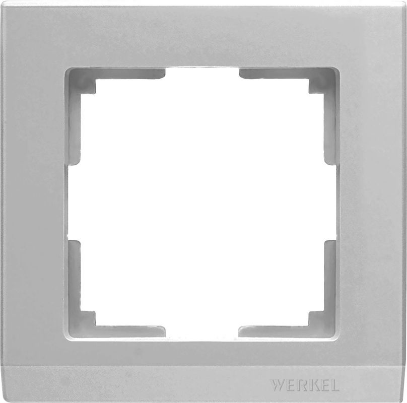 

Рамка Stark на 1 пост серебряный WL04-Frame-01 4690389063688
