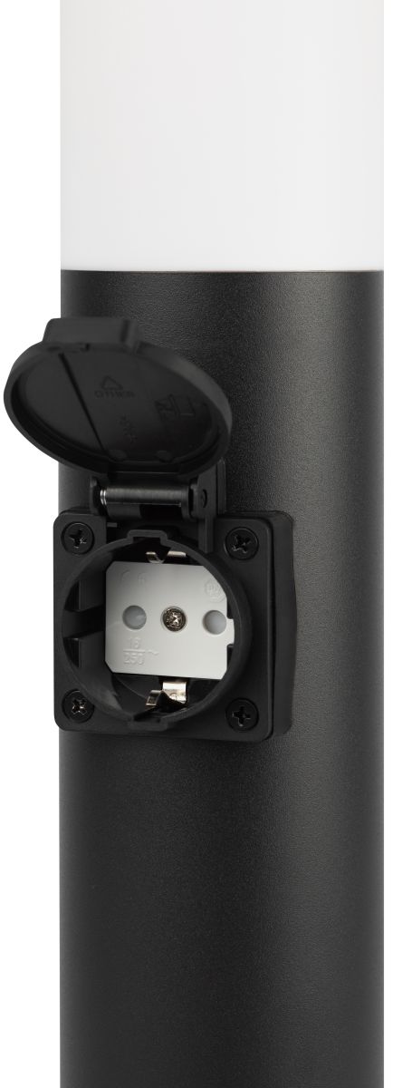 Ландшафтный светильник ЭРА Беллона GBF-103-1-BL-0450 230В Е27 IP54 черный с розеткой Б0071047