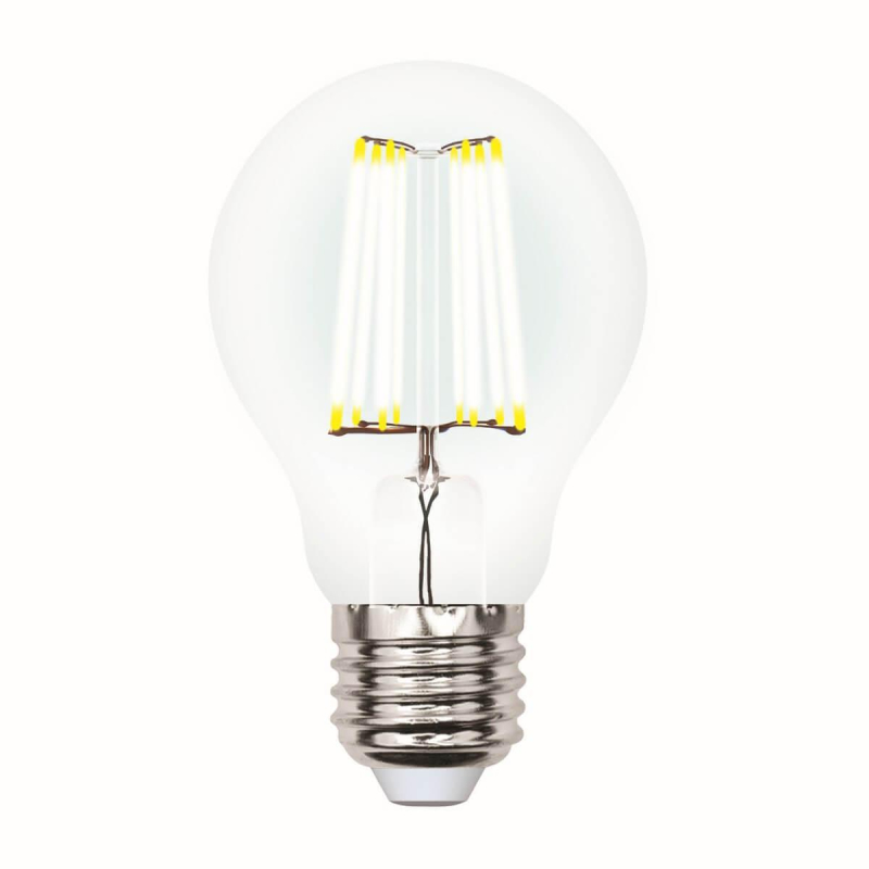 Лампа светодиодная филаментная (UL-00002872) Uniel E27 7W 3000K LED-A60-7W/WW/E27/CL/DIM GLA01TR