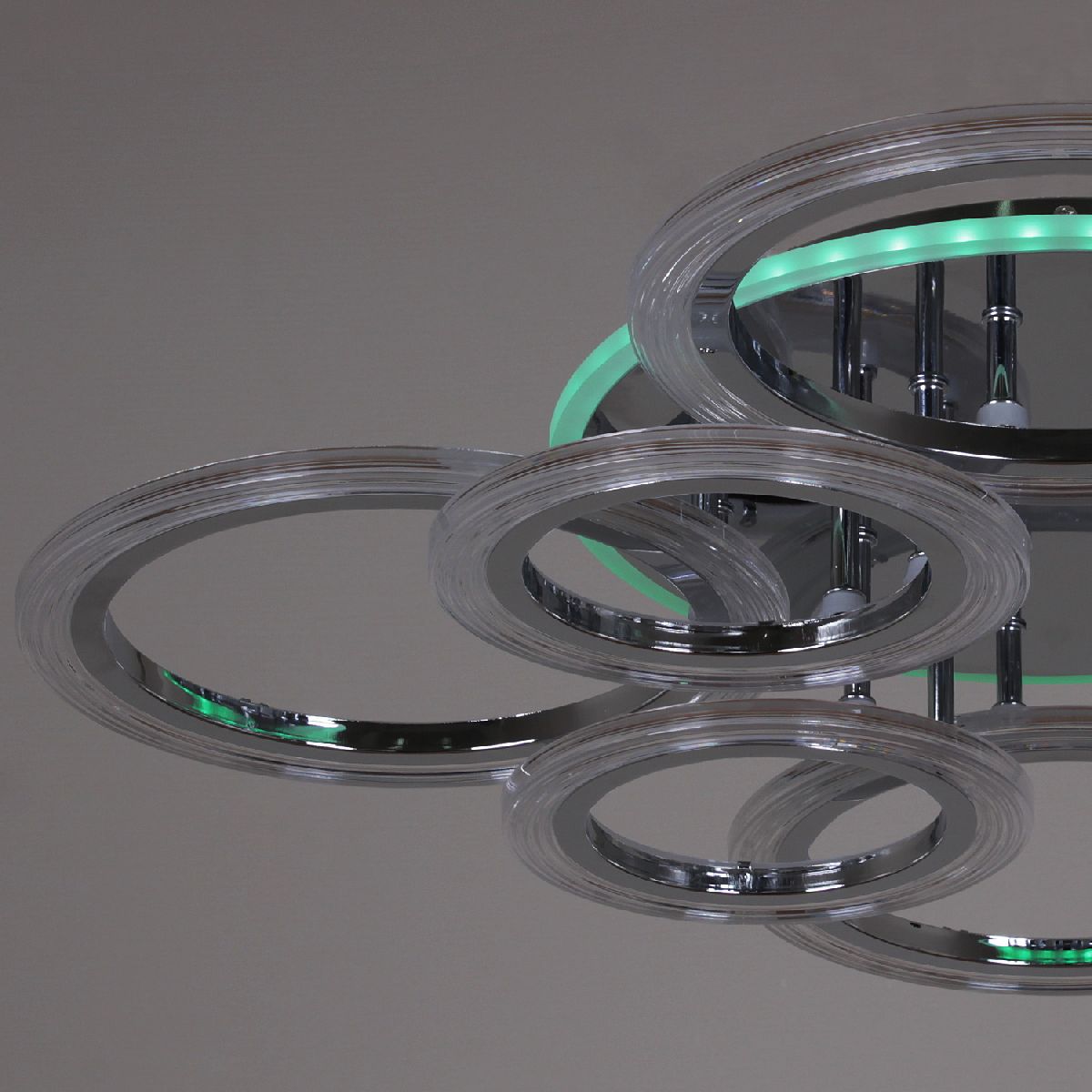 Потолочная люстра кольцо Reluce 09812-3.3-4+4D CR (RGB)