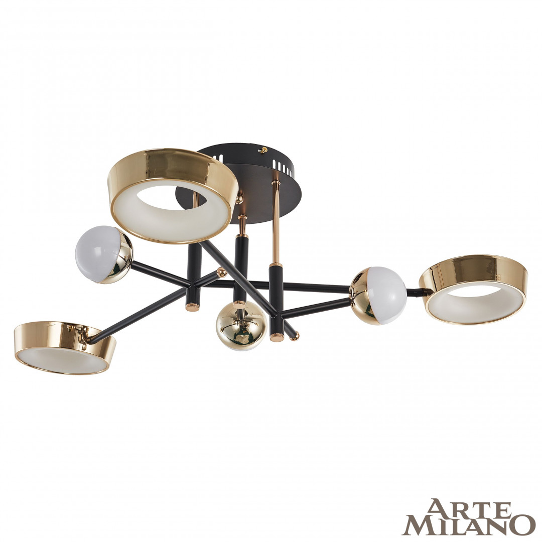 Потолочный светильник Arte Milano Ferrara 273299/6 BK/GD