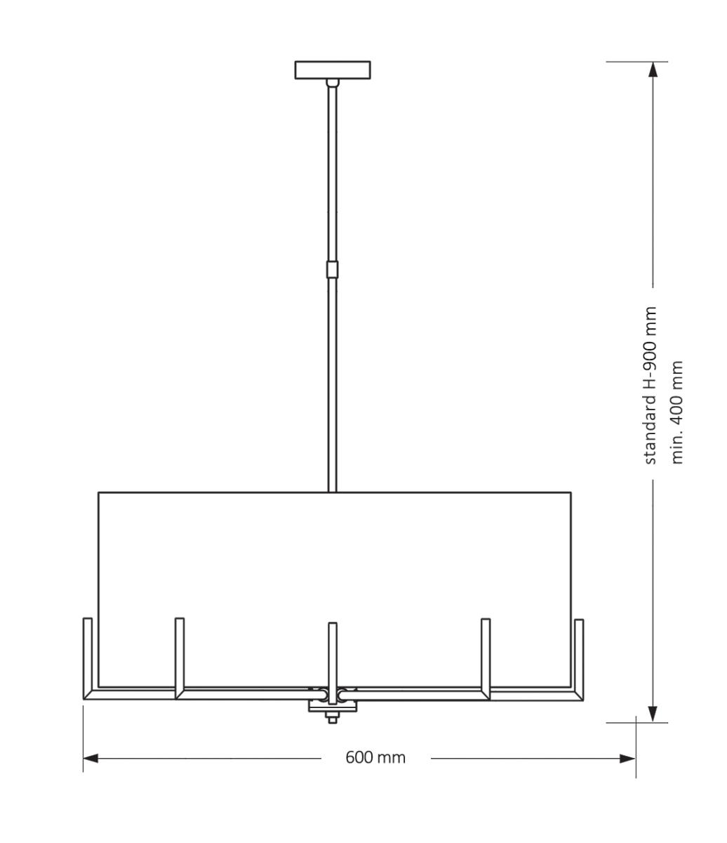 Люстра на штанге Kutek Mood Nemi NEM-ZWD-5 (N)