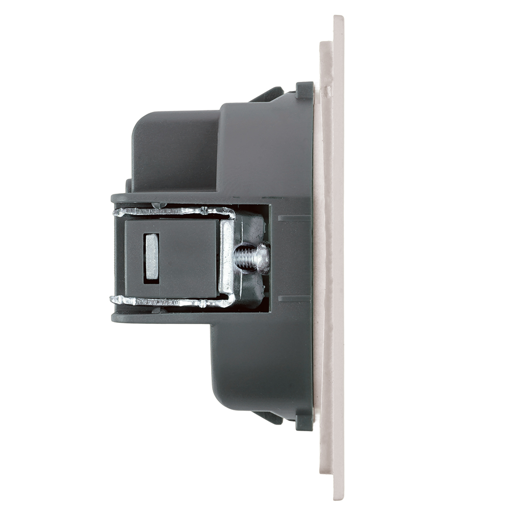 Розетка 1-местная с защитной шторкой (механизм) Stekker б/з Мия 250В 16А RST16-3109-08 пудровый жемчуг 50483