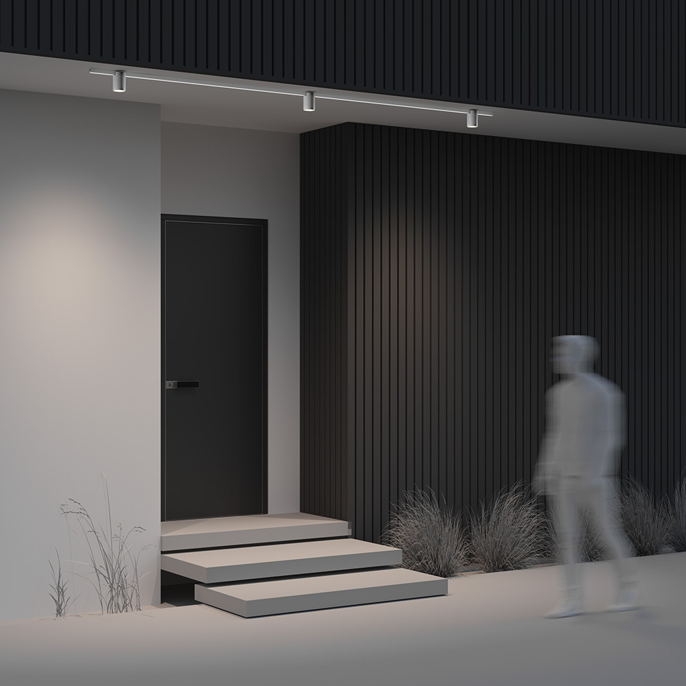 Уличный трековый светильник Maytoni Alfa Elasity IP O-TR01-2-S-16WW3K