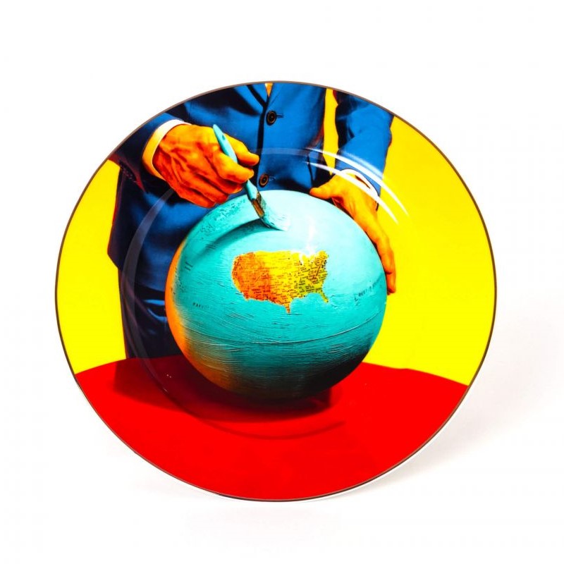 Тарелка Globe Seletti Toiletpaper Porcelain 16916