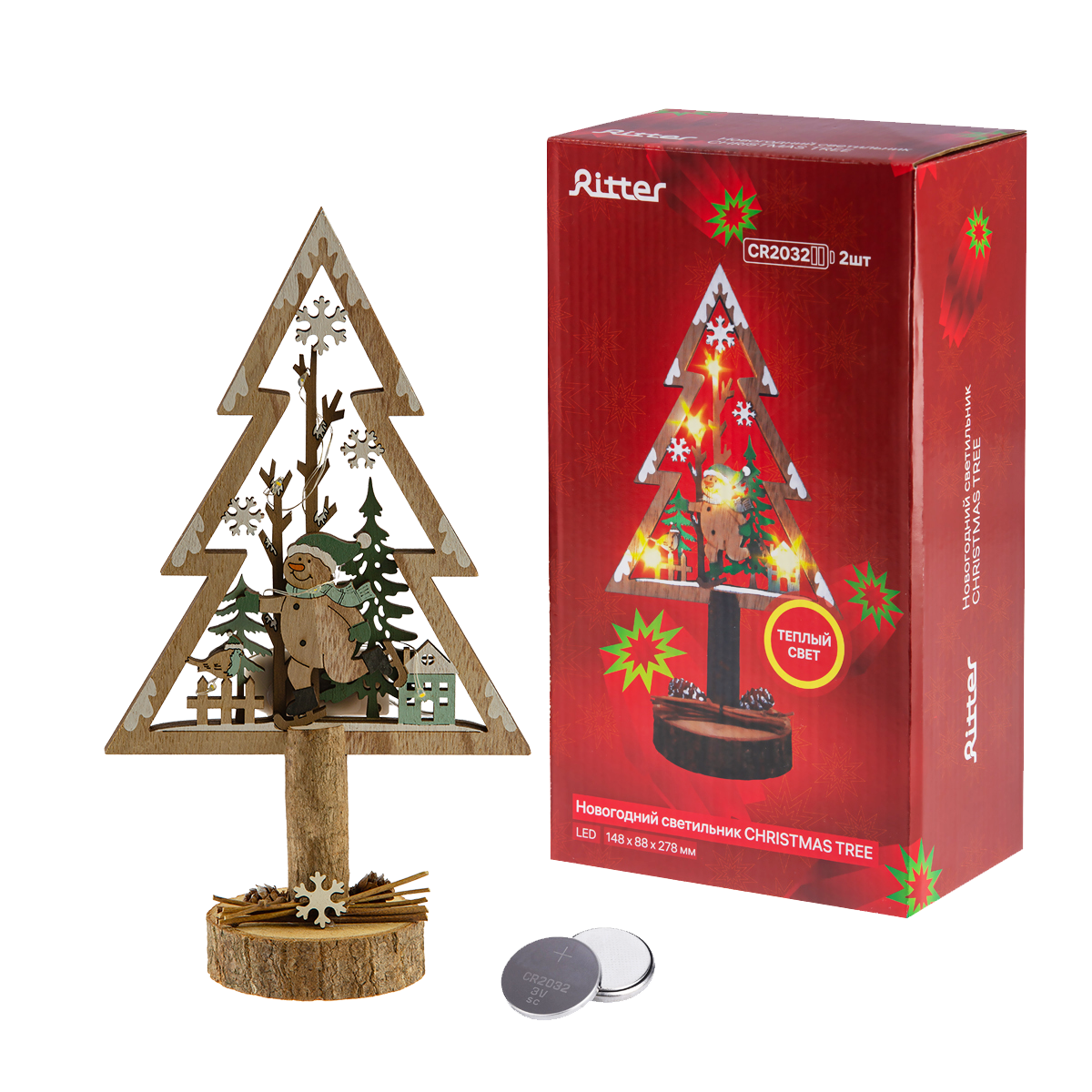 Светодиодный светильник на батарейках Ritter Christmas 29285 2