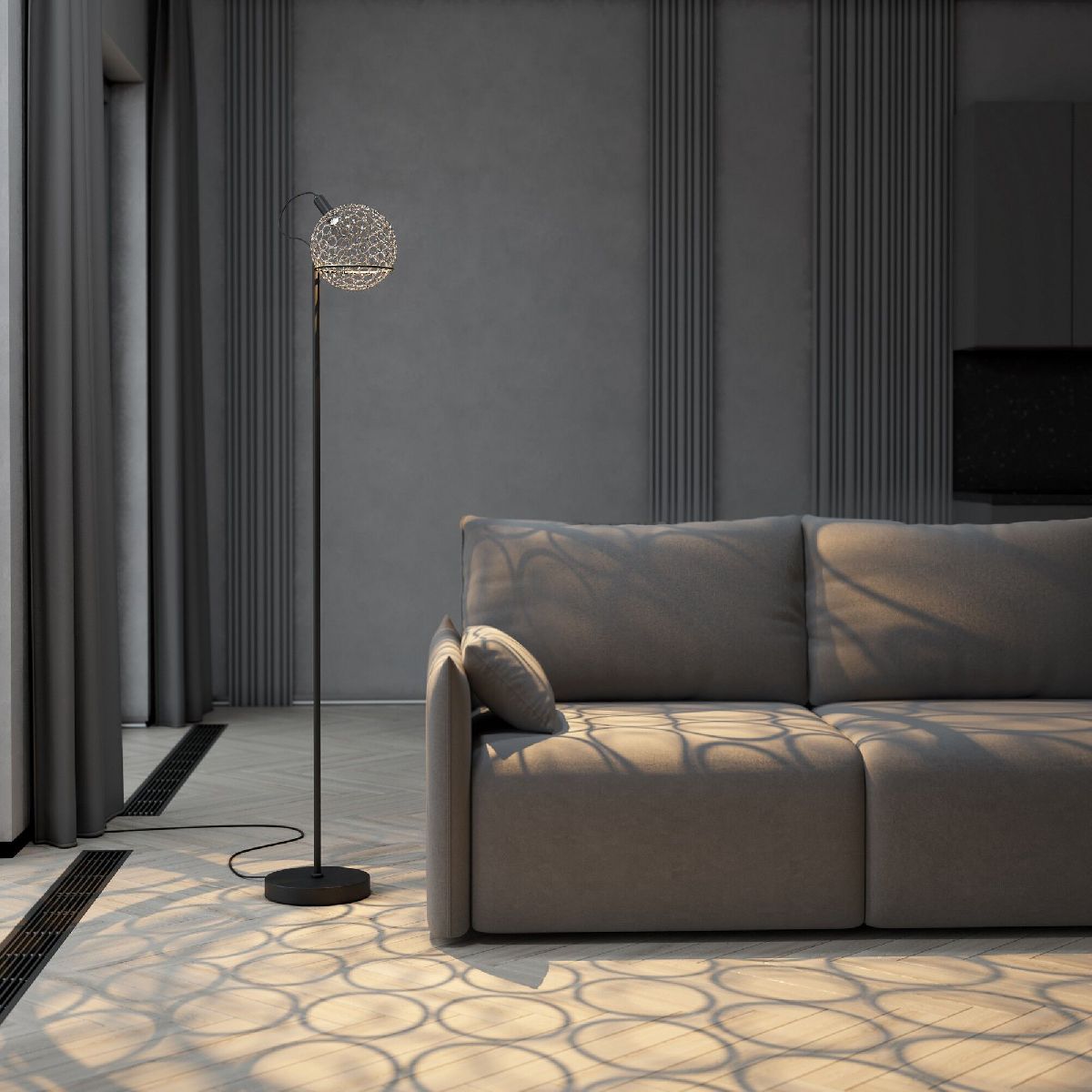 Торшер Eurosvet Gemini 80492/1 черный a069041 в #REGION_NAME_DECLINE_PP#