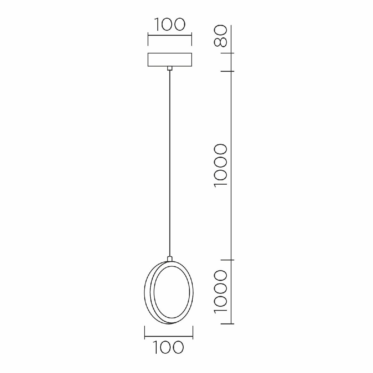 Подвесной светильник LED4U L7108-150 СR