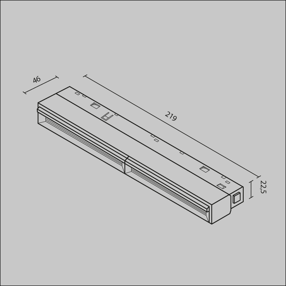 Трековый магнитный светильник Maytoni Parete TR106-4-12W-DS-B