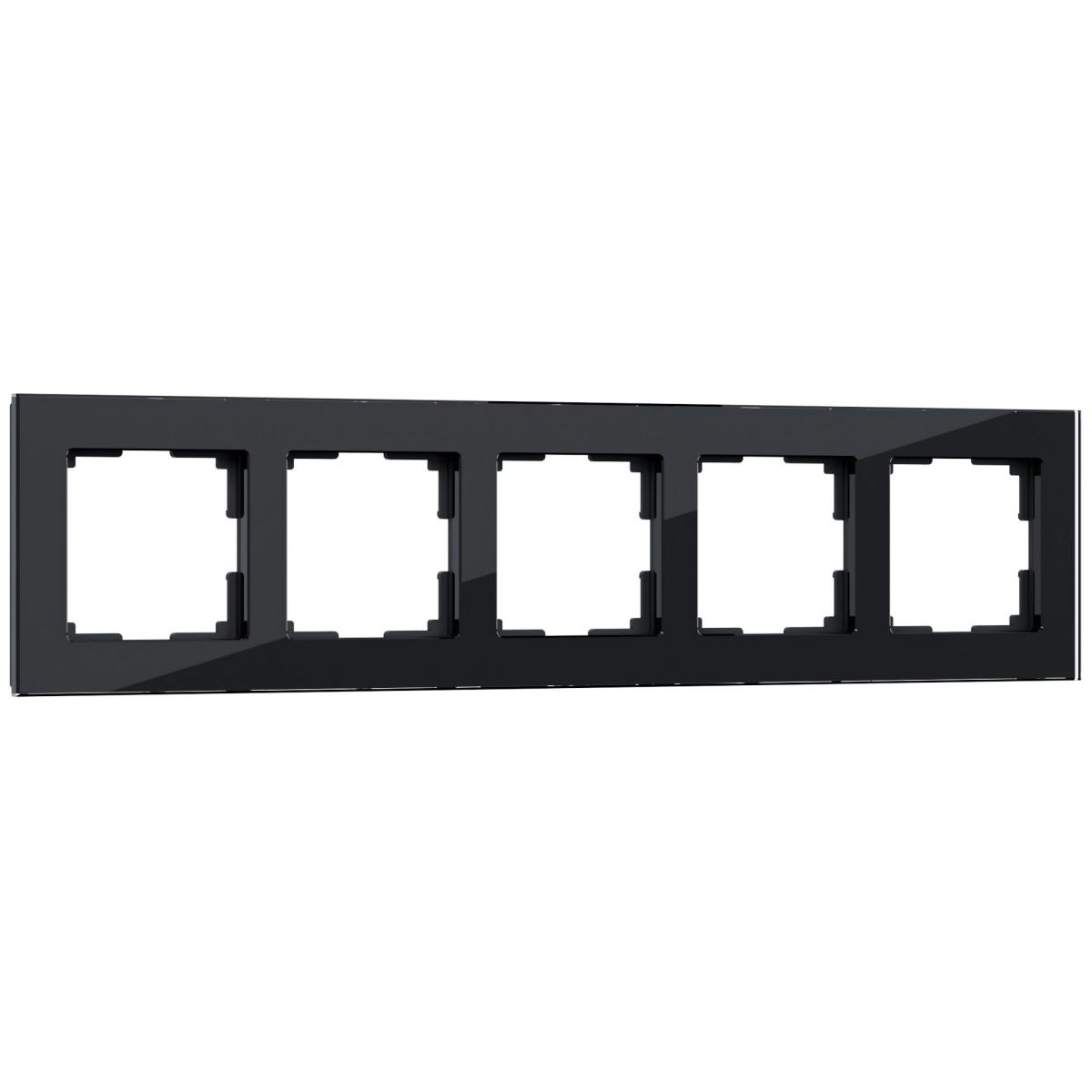 Рамка Werkel Favorit на 5 постов черный W0051108 4690389160110