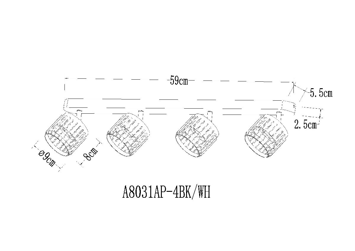 Спот Arte Lamp Atria A8031PL-4WH