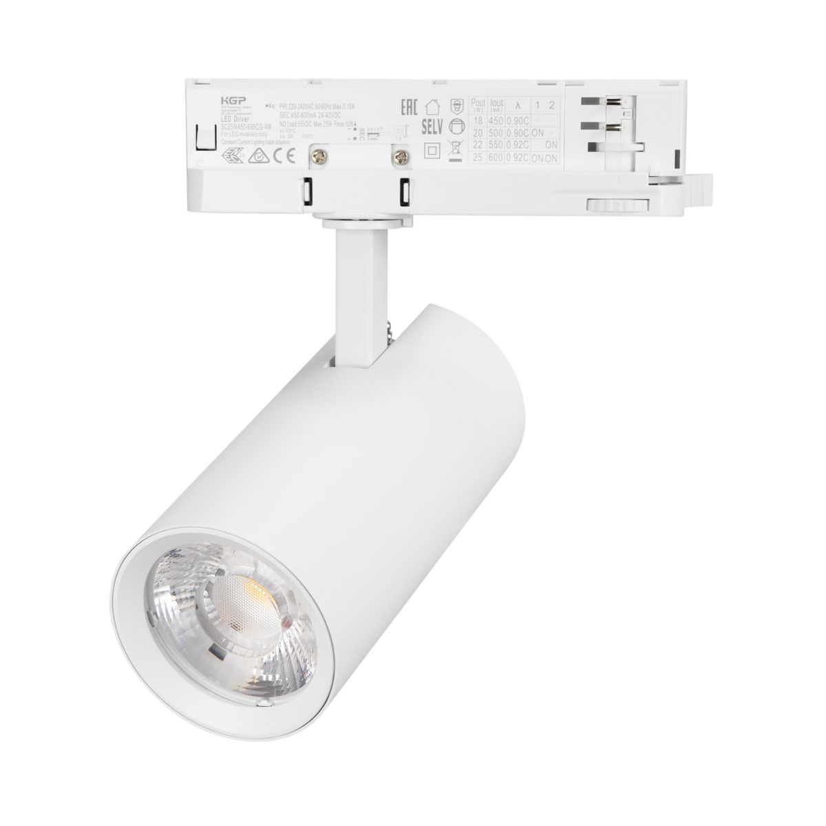Трековый трехфазный светильник Arlight LGD-GERA-4TR-R74-20W Day SP5000-Veg (Белый, 36 deg, 230V) (IP20 Металл) 059984