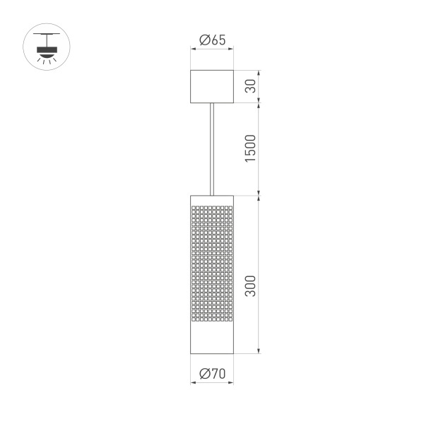 Подвесной светильник Arlight SP-Spicy-Hang-R70-13W Warm3000 033670