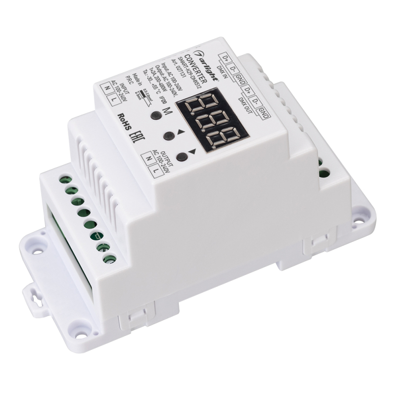 Конвертер Arlight Smart-K29-DMX512 (230V, 1x2A, Triac, Din) 027131