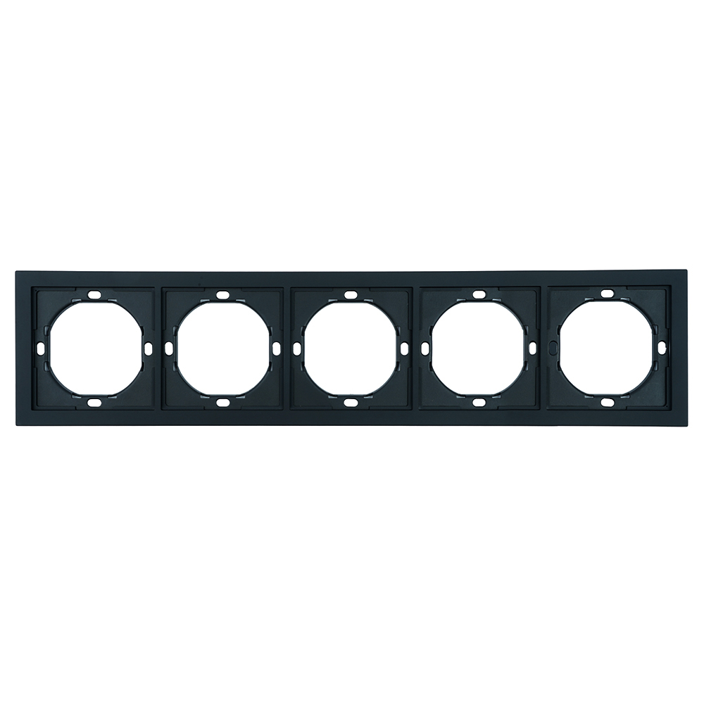 Рамка 5-местная Stekker Мия PFR00-3005-05 черный бархат 50465