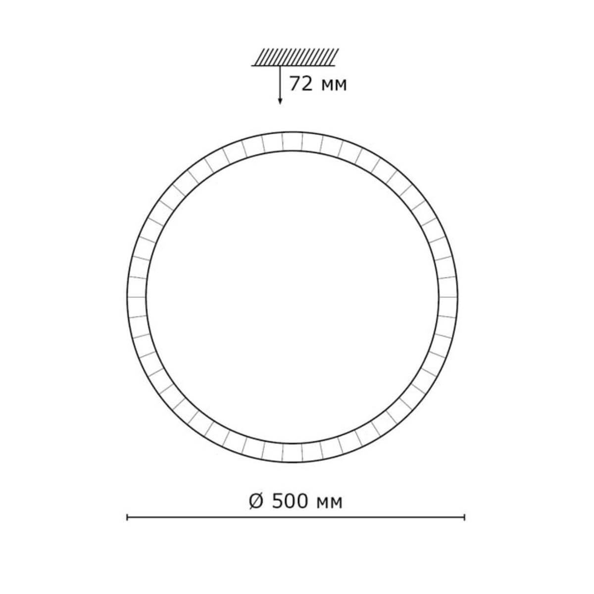 Настенно-потолочный светодиодный светильник Sonex Brisa 2036/EL