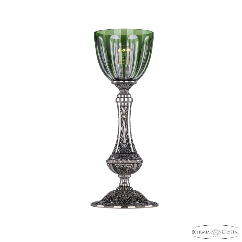 Настольная лампа Bohemia Ivele Crystal Florence 71100L/15 NB P1 Clear-Green/H-1H