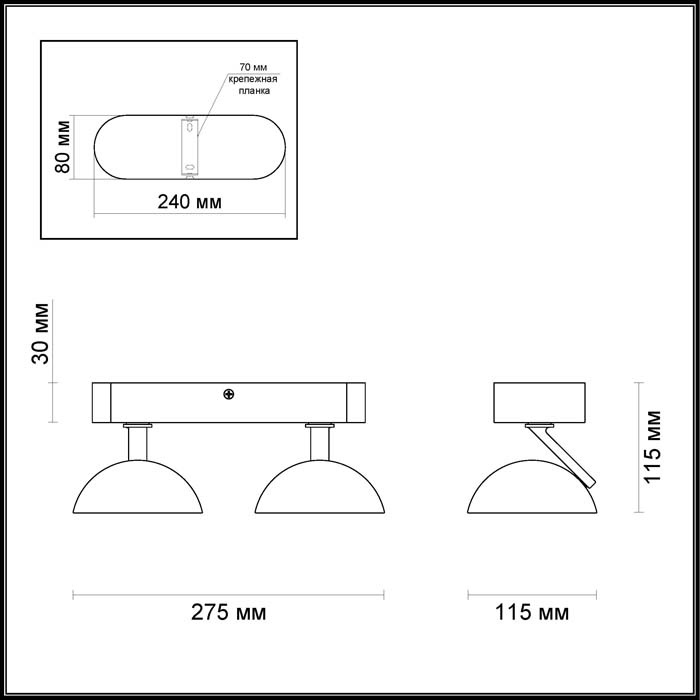 Светодиодный спот Odeon Light Karima 3535/2CL