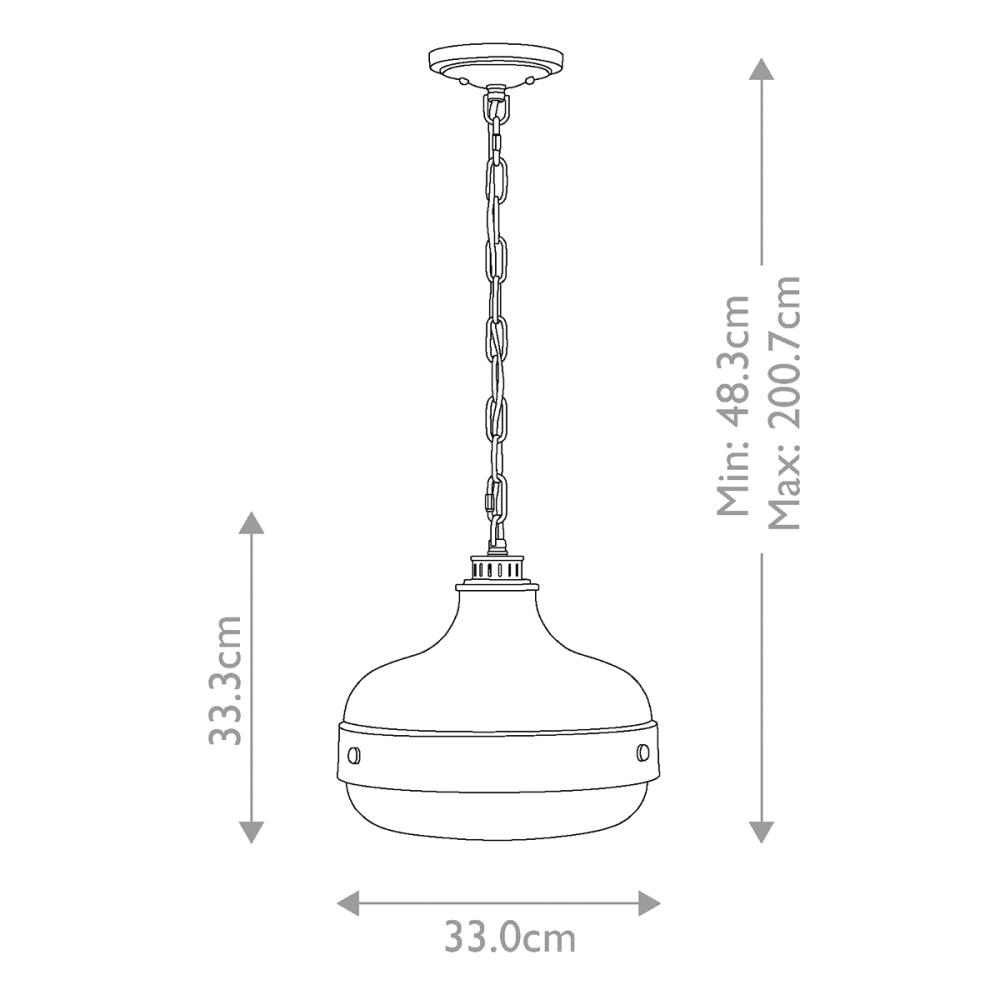 Подвесной светильник Feiss Cadence FE-CADENCE-2P-MB