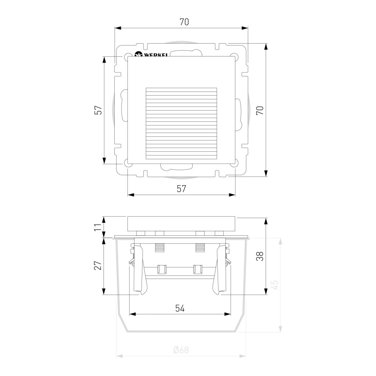 Встраиваемая LED подсветка Werkel белый W1154201 4690389155314