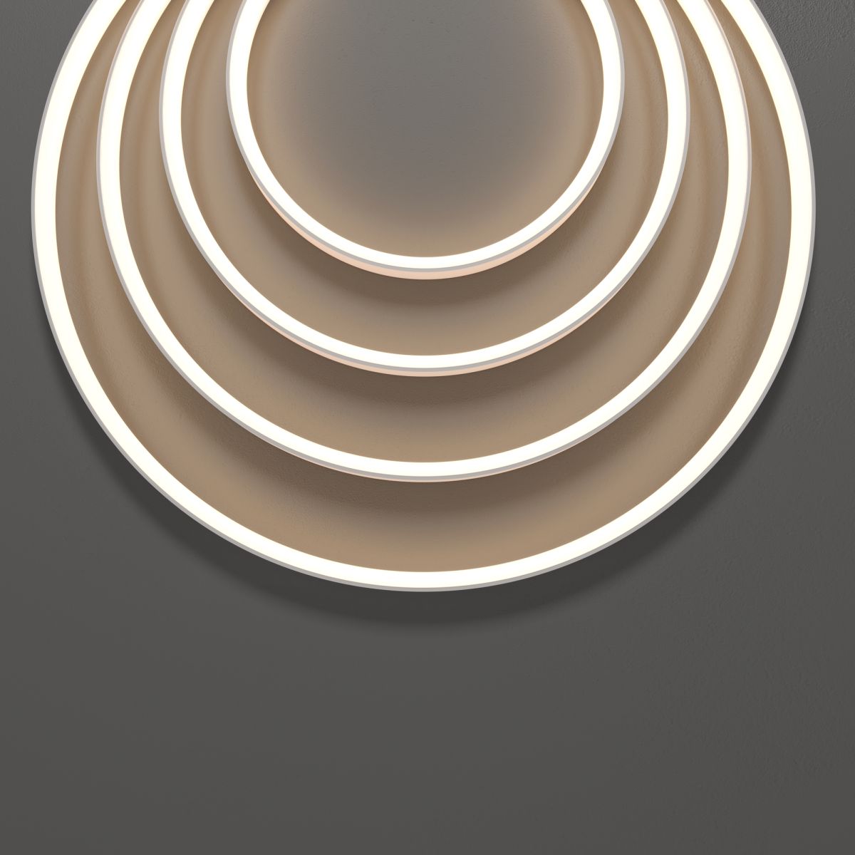 Термостойкий гибкий неон 13x7 24В 9,6Вт/м 2700K IP67 5м (вертикальный изгиб) 432053