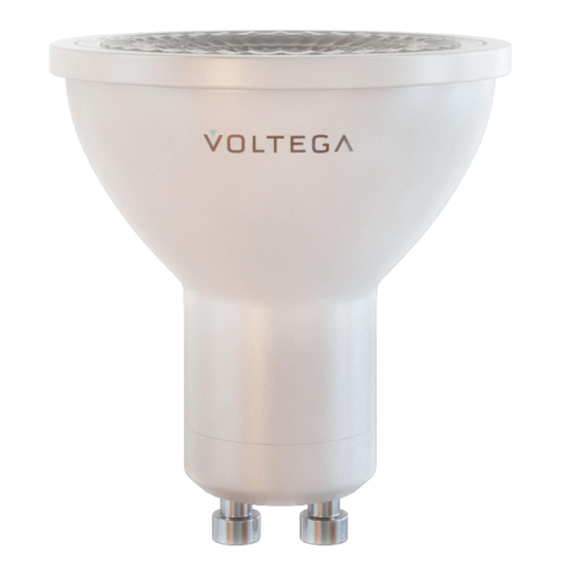 Лампа светодиодная Voltega GU10 6W 4000К прозрачная VG2-S1GU10cold6W-D 7109
