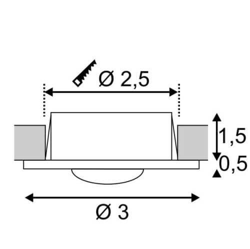 Мебельный светодиодный светильник SLV Mini Frame Led 112712